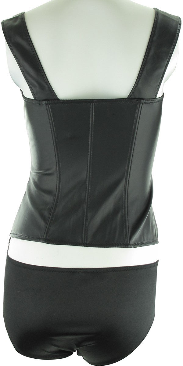 Sons of Anarchy Pleather Zip Corset Panty Set