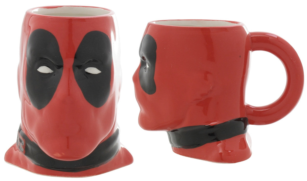 Deadpool Heads 4 Sculpted Mug Set