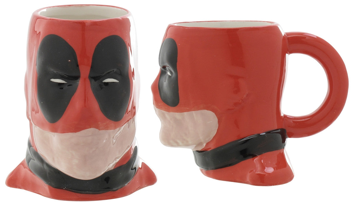 Deadpool Heads 4 Sculpted Mug Set