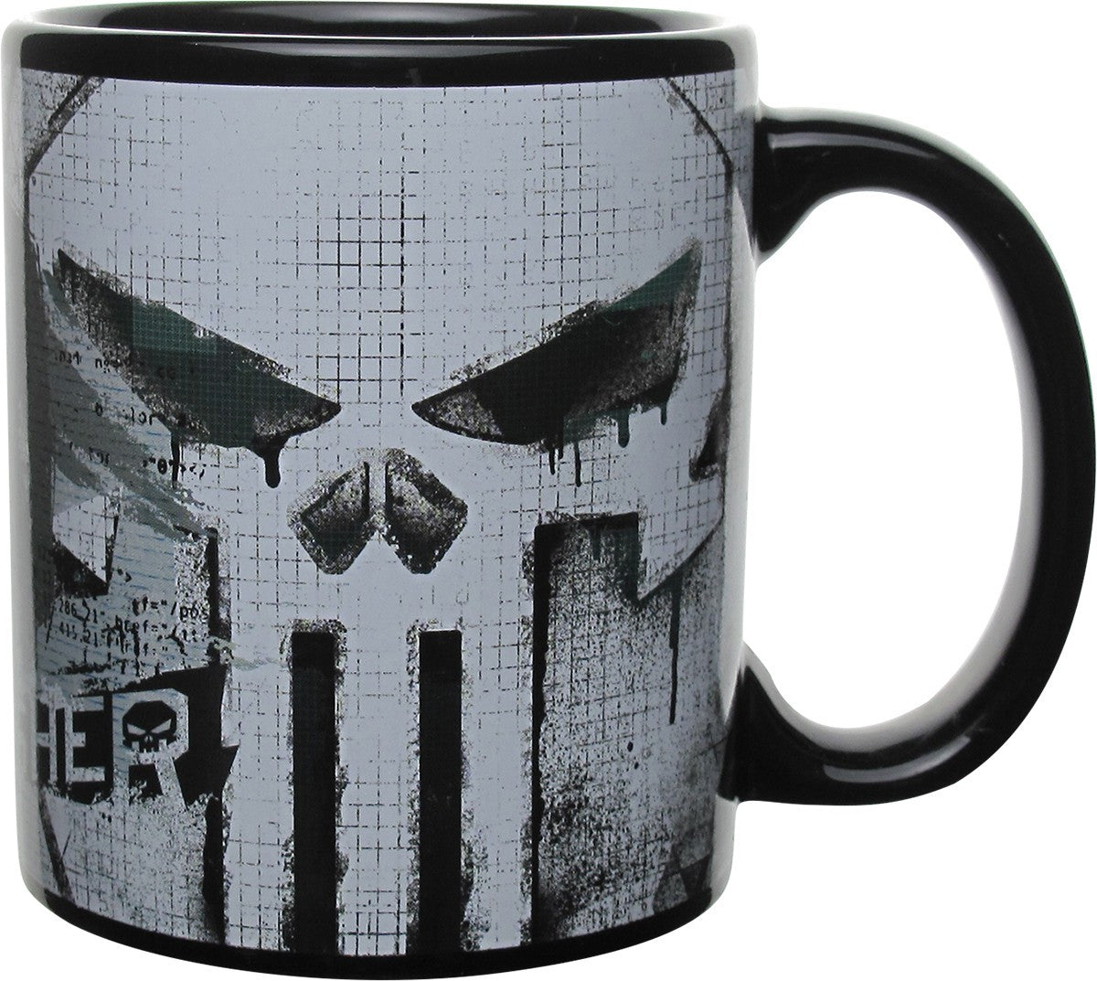 Punisher Silhouette Grid Mug
