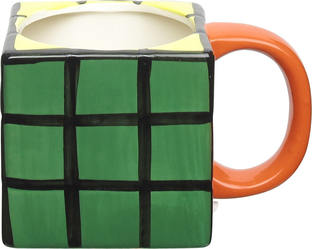 Rubiks Cube Sculpted Mug