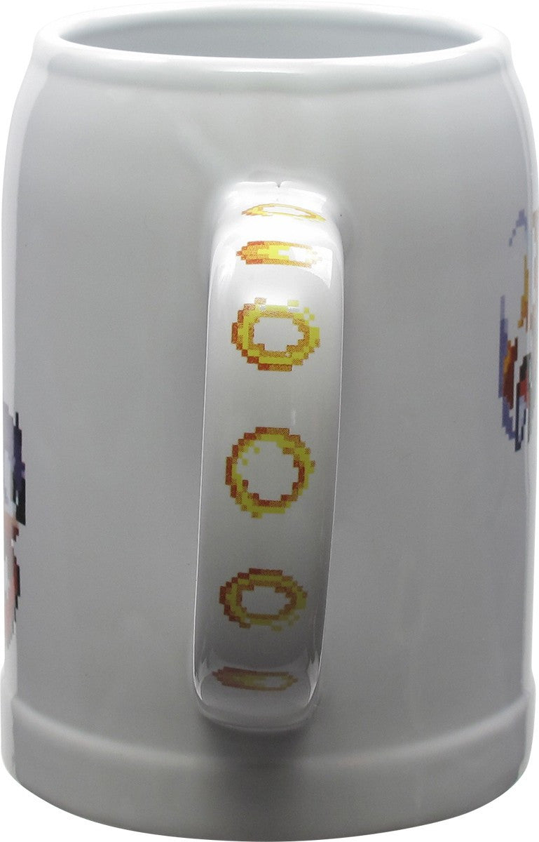 Sonic the Hedgehog and Tails Pixeled Stein Mug