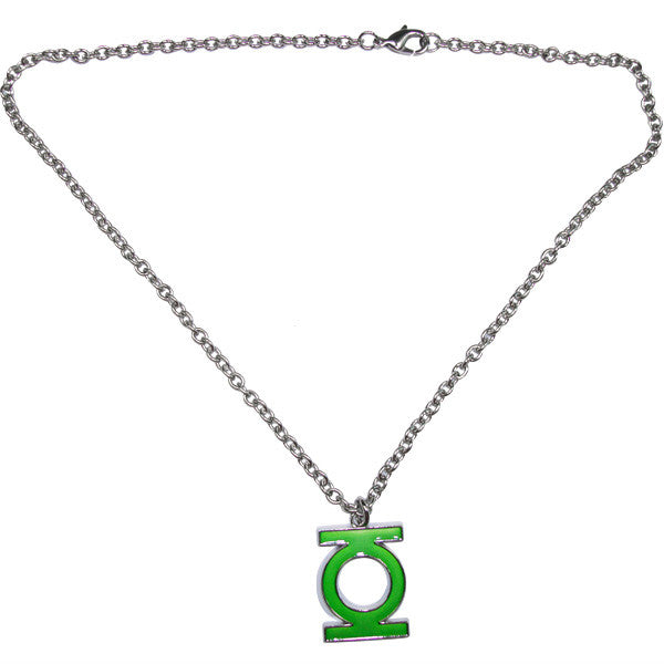 Green Lantern Enamel Fill Necklace
