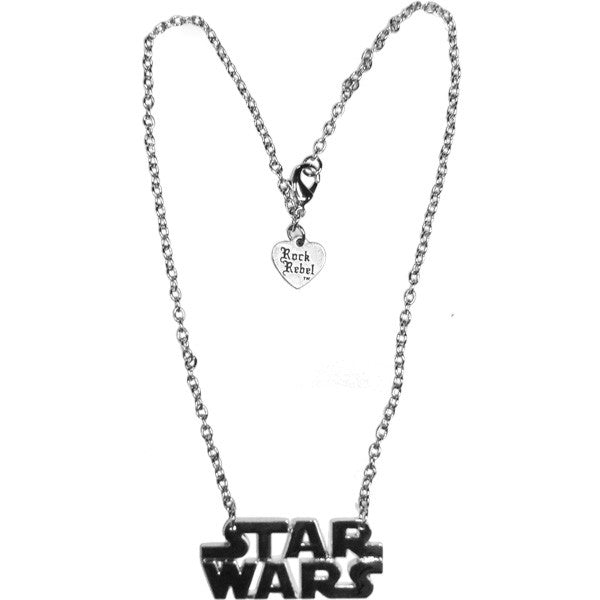Star Wars Name Silver Necklace