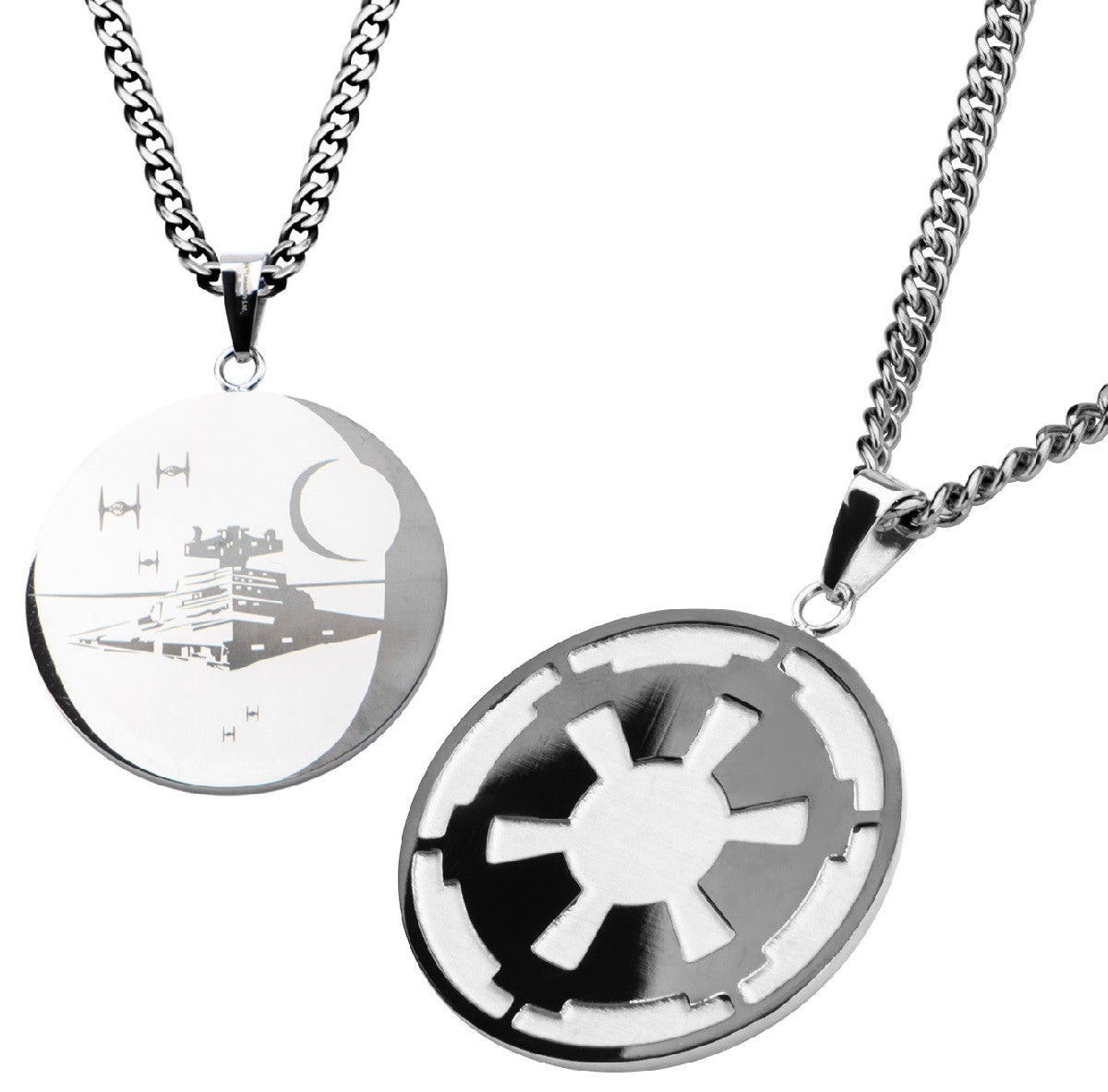 Star Wars Imperial Logo Death Star Necklace