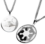 Star Wars Imperial Logo Death Star Necklace