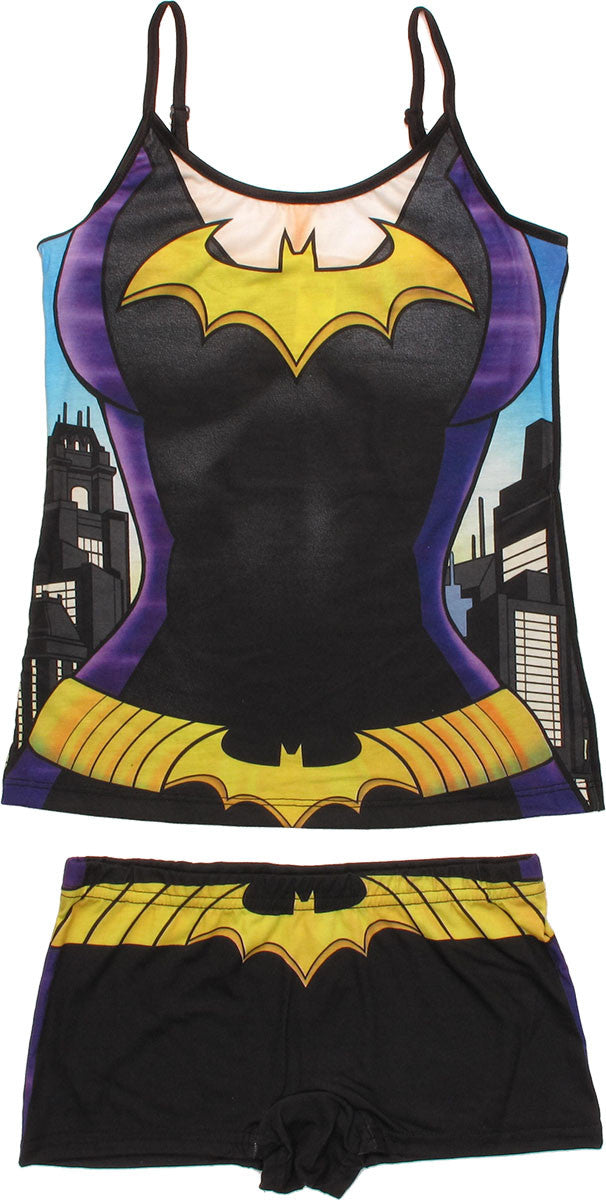 Batgirl Suit Cami and Shorts Junior Pajama Set