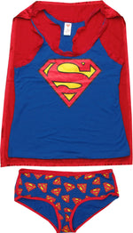 Superman Caped Tank and Briefs Junior Pajama Set