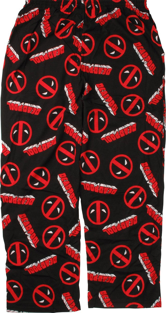 Deadpool Logos All Over Pants