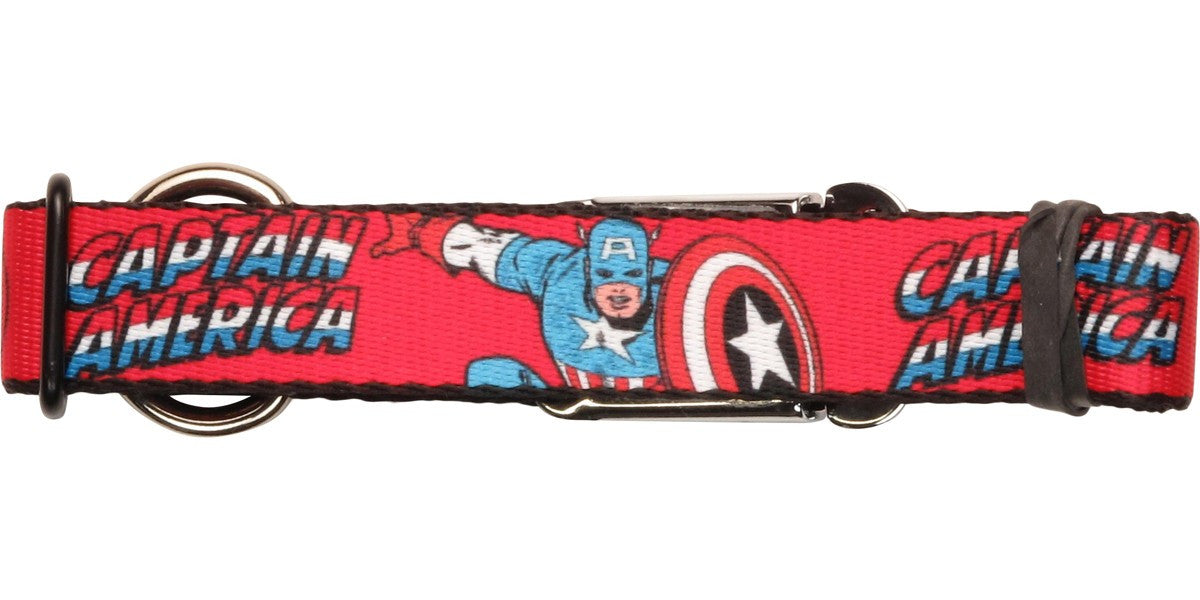 Captain America Name and Shield Pet Collar