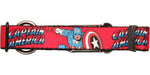 Captain America Name and Shield Pet Collar