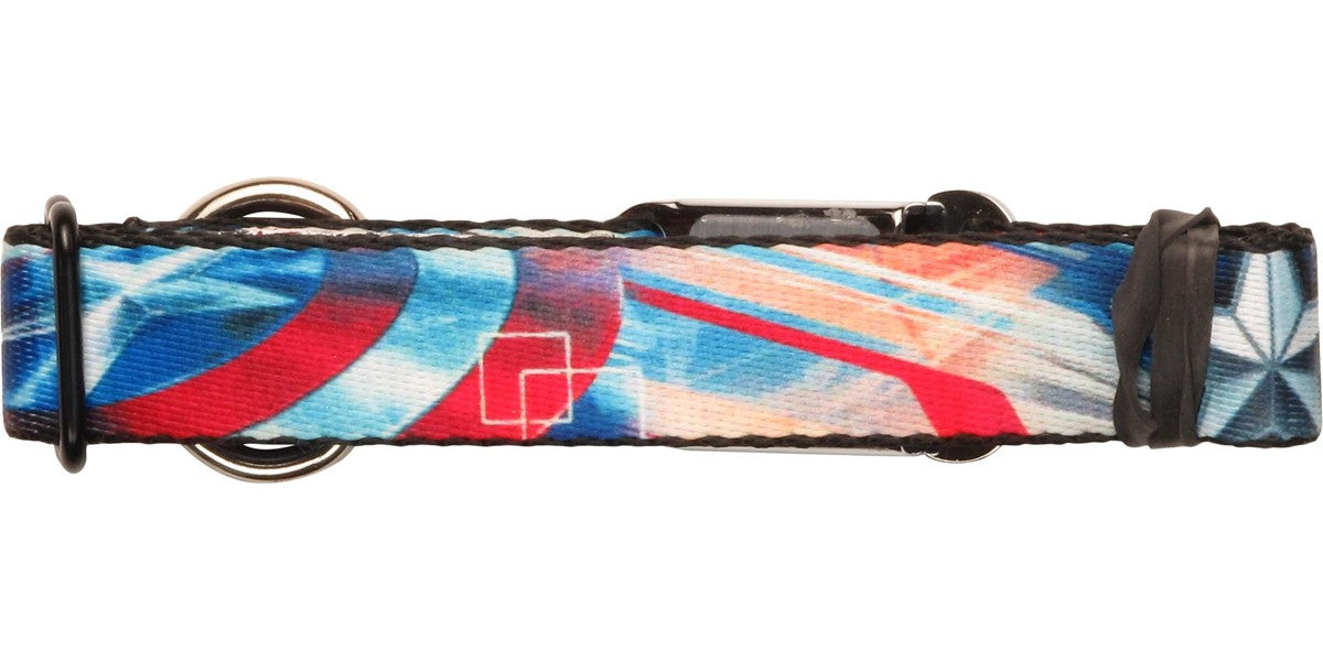 Captain America Shield Streaks Pet Collar