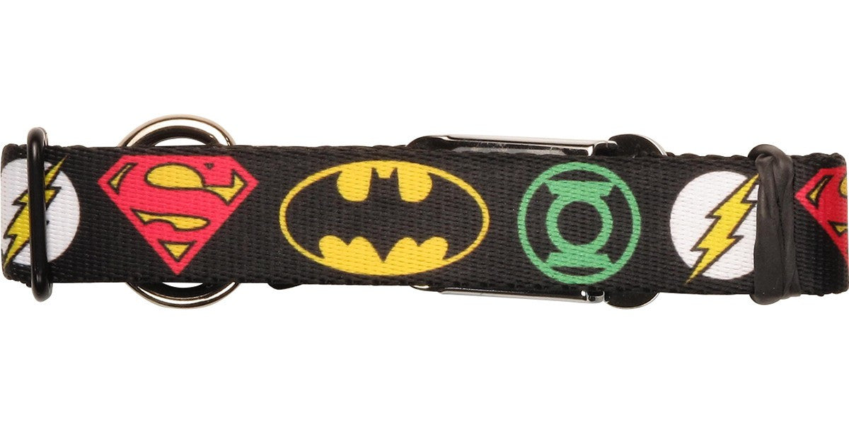 Justice League Superhero Logos Pet Collar