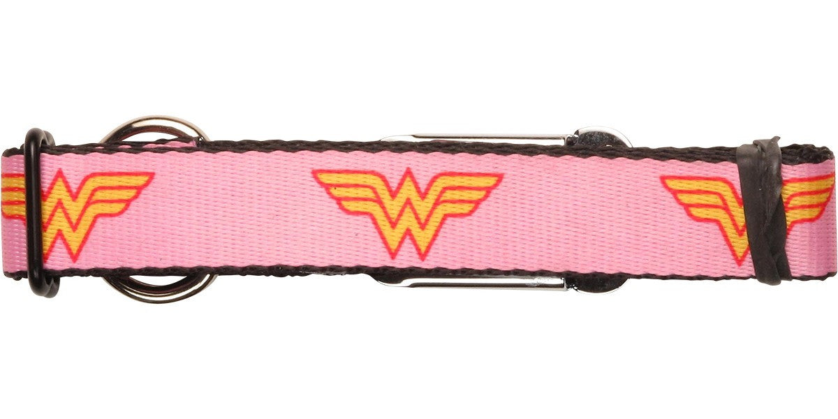 Wonder Woman Logo Pink Pet Collar