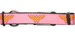 Wonder Woman Logo Pink Pet Collar