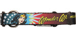 Wonder Woman Face and Stars Pet Collar