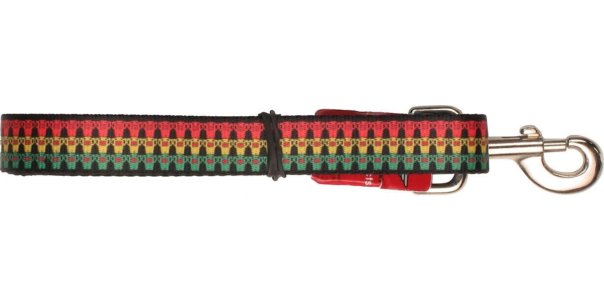 Domo Kun Red Yellow Green Stripes Pet Leash