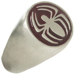 Spiderman Logo Brushed Signet Ring