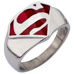 Superman Red Inlay Ring