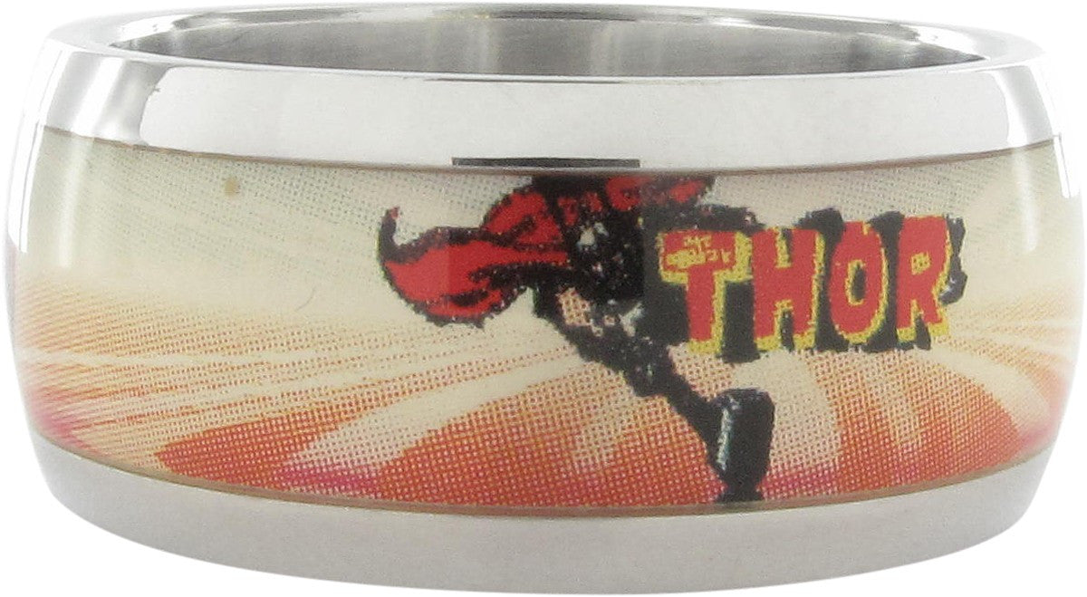 Thor Flying Poses Hammer Ring