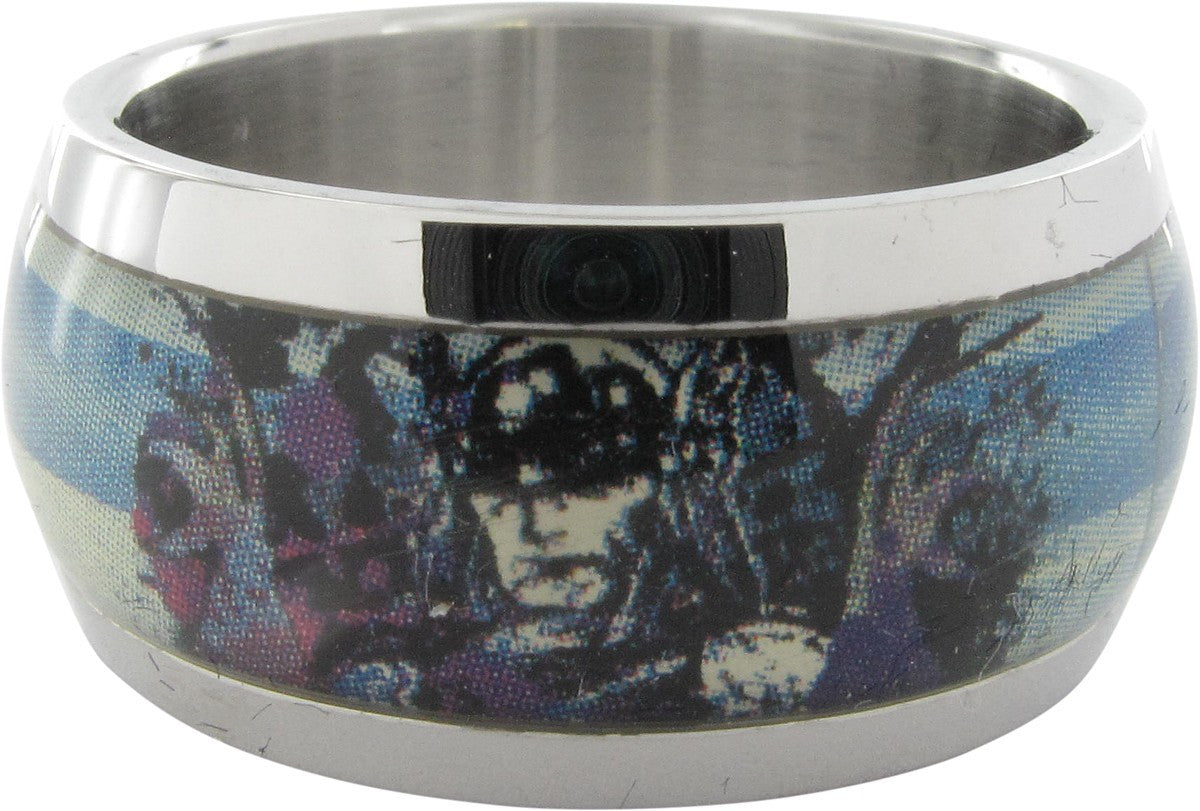 Thor Name Bust Striped Ring