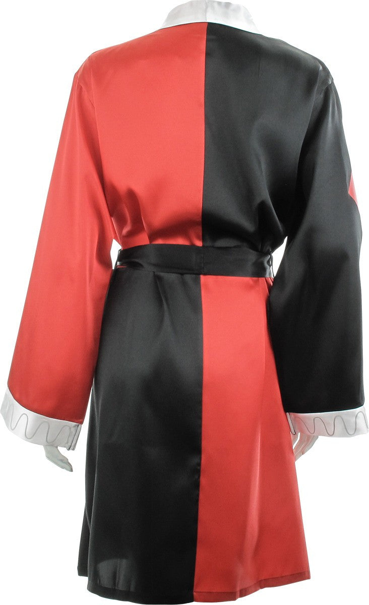 Harley Quinn White Collar Satin Junior Robe