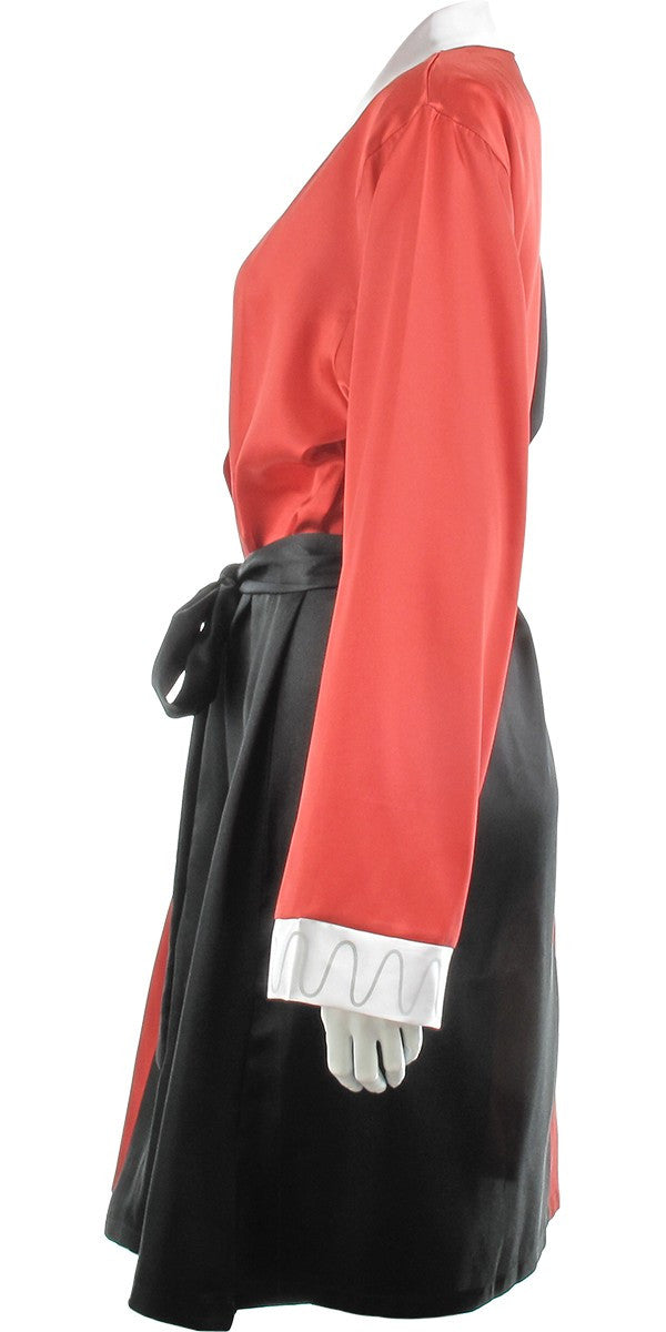 Harley Quinn White Collar Satin Junior Robe