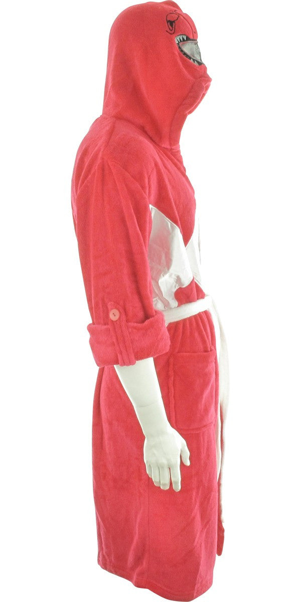 Power Rangers Red Ranger Mesh Masked Hooded Robe
