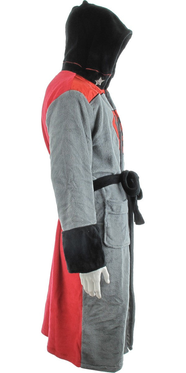 Superman Red Son Hooded Fleece Robe