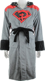Superman Red Son Hooded Fleece Robe