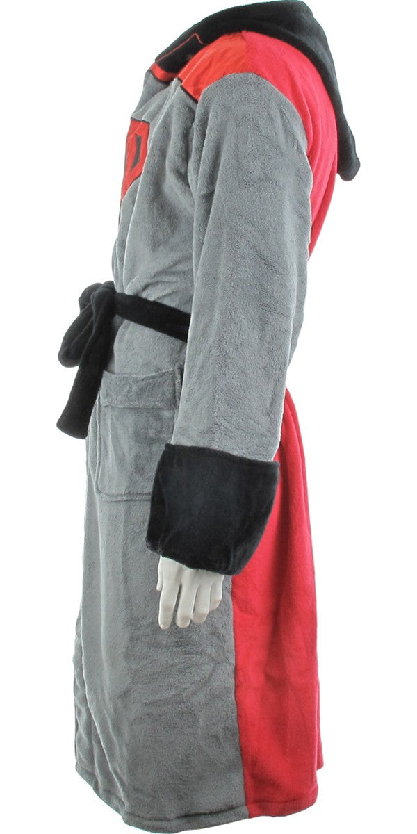 Superman Red Son Hooded Fleece Robe