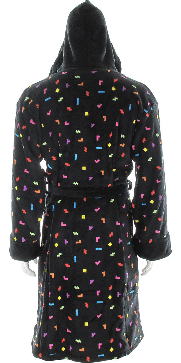 Tetris Pieces Hooded Fleece Robe