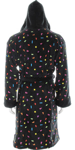 Tetris Pieces Hooded Fleece Robe