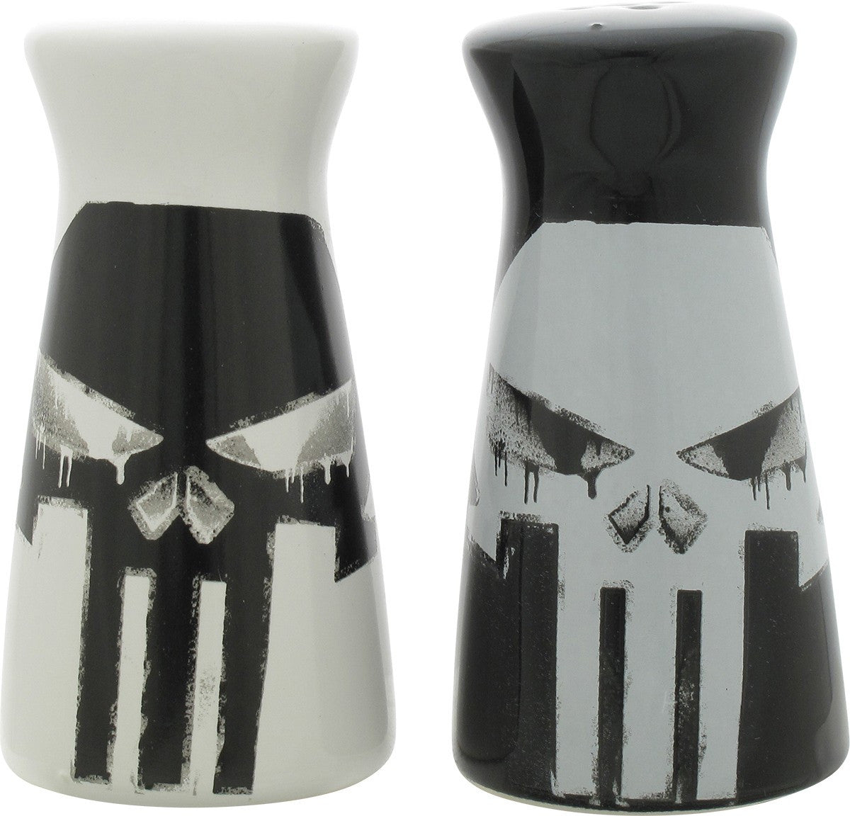Punisher Black And White Logo Salt Shaker Set