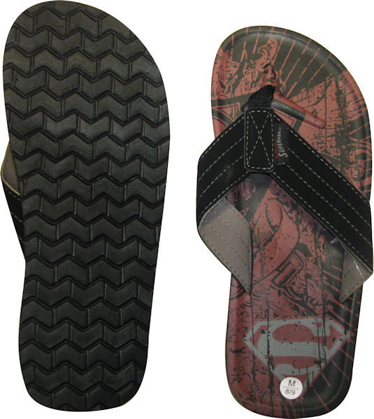 Superman Logo Sandals