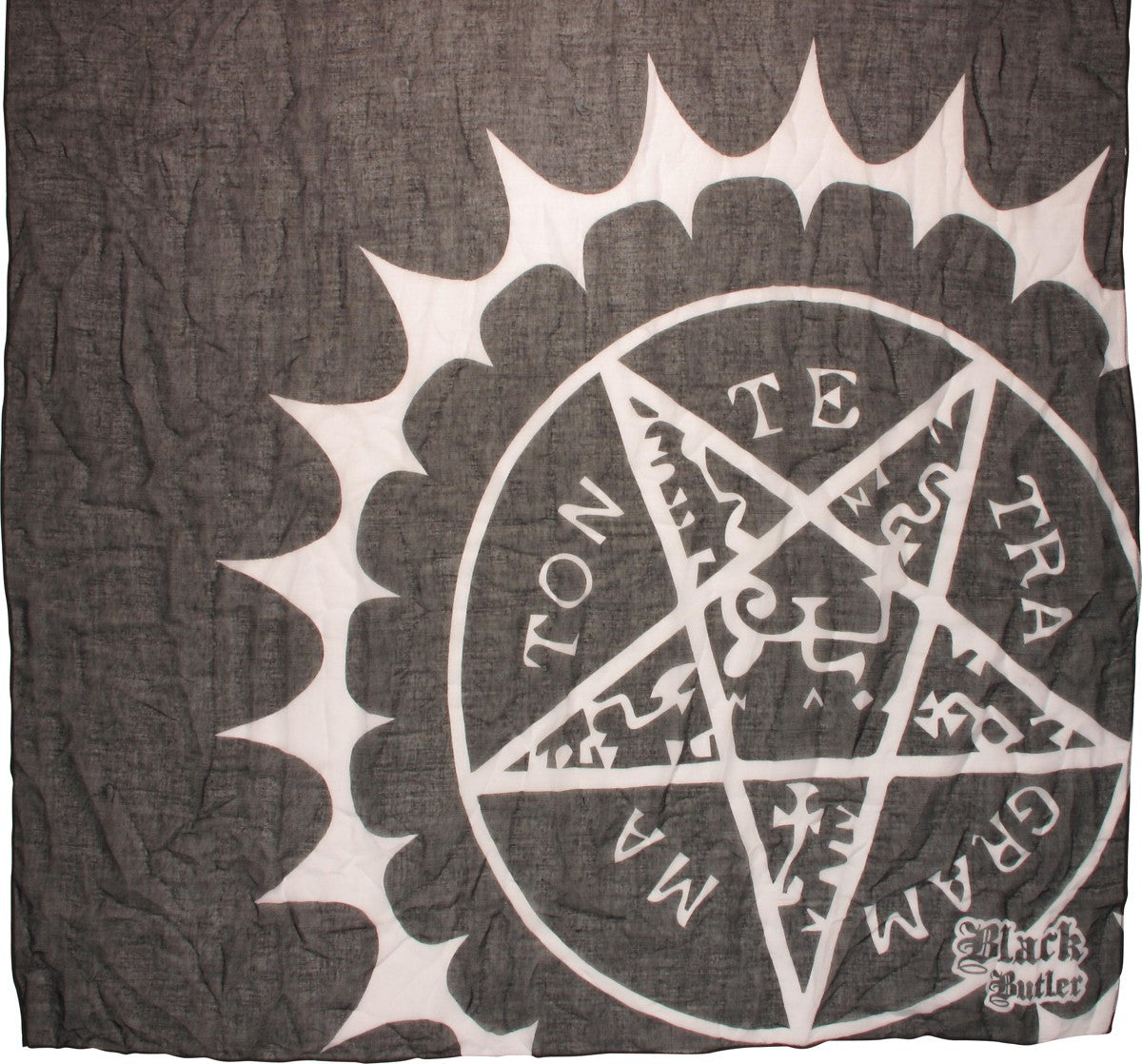 Black Butler Pentacle Black Scarf
