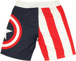 Captain America Shield Stripes Shorts