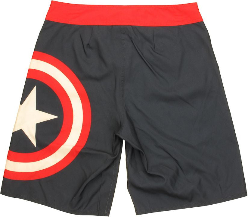 Captain America Logo Shorts