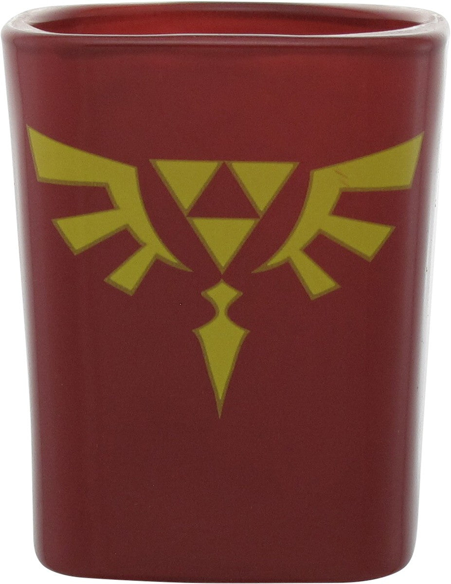 Zelda Logos and Shield Square Shot Glass Set