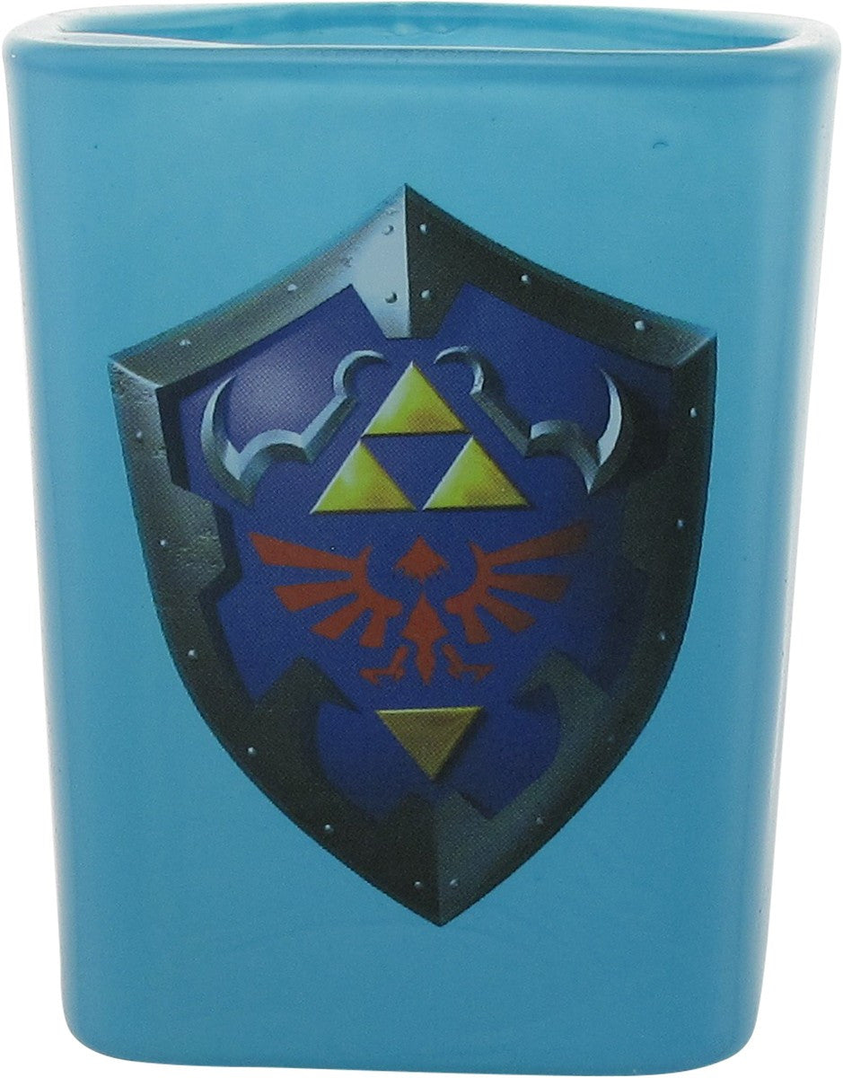 Zelda Logos and Shield Square Shot Glass Set