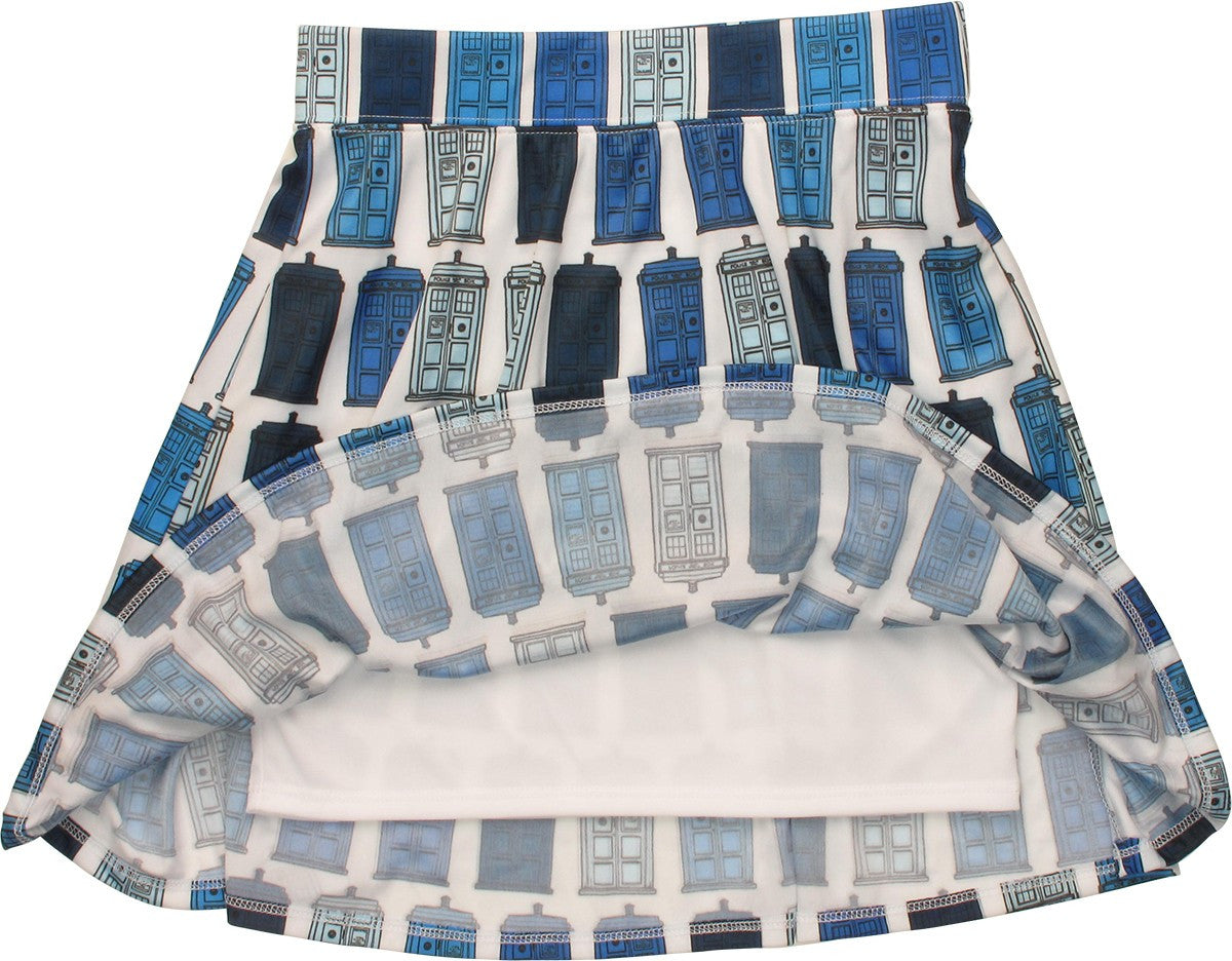 Doctor Who TARDIS Blues All Over Skirt