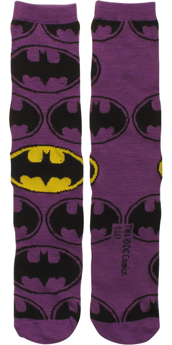 Batman Logo All Over Crew Socks