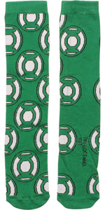 Green Lantern Logo All Over Crew Socks