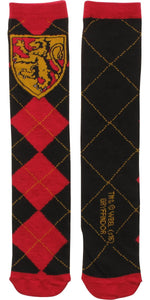 Harry Potter Gryffindor Argyle Crew Socks
