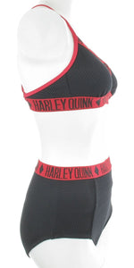 Harley Quinn Cross High Waist Bikini Swimsuit
