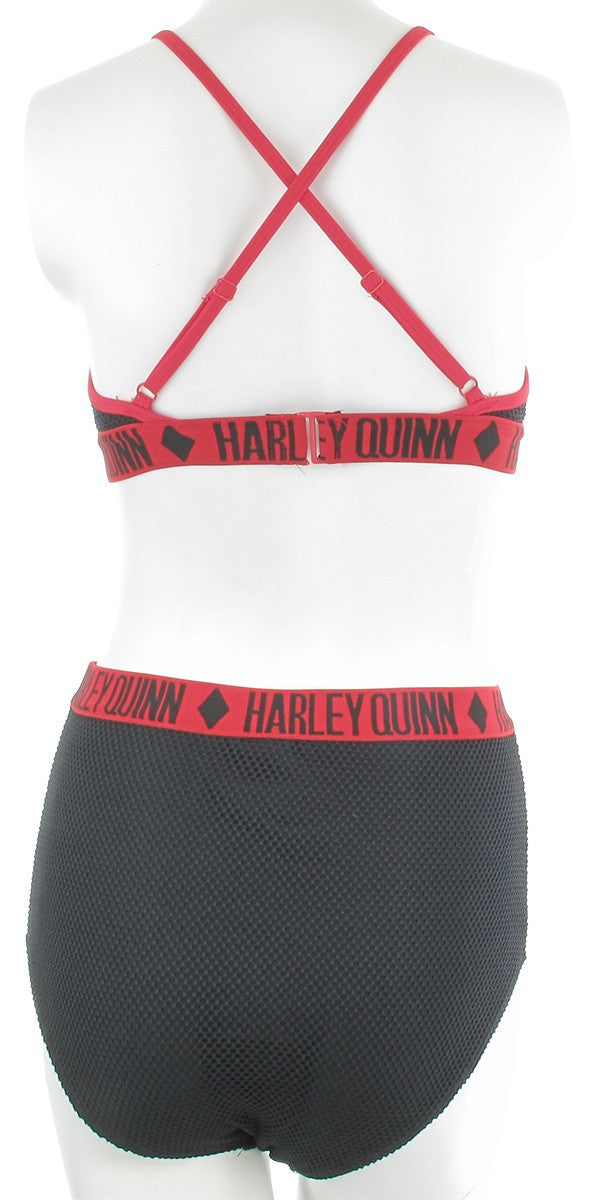 Harley Quinn Cross High Waist Bikini Swimsuit