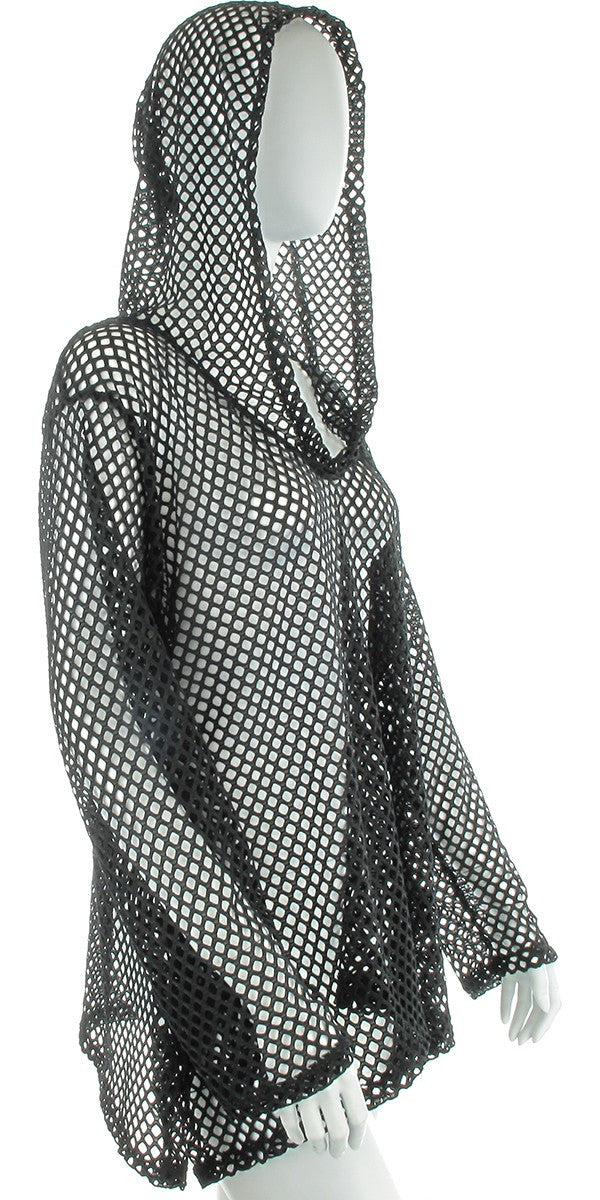 Hooded Black Swimsuit Cover Up