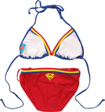 Superman Logo Triangle String Bikini Swimsuit