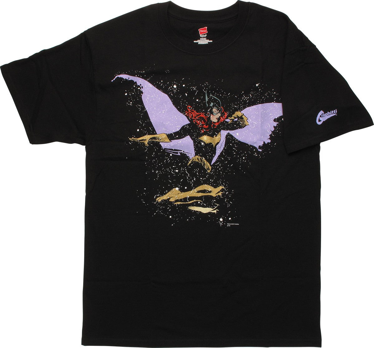 Batgirl Side Splatter Cover T-Shirt