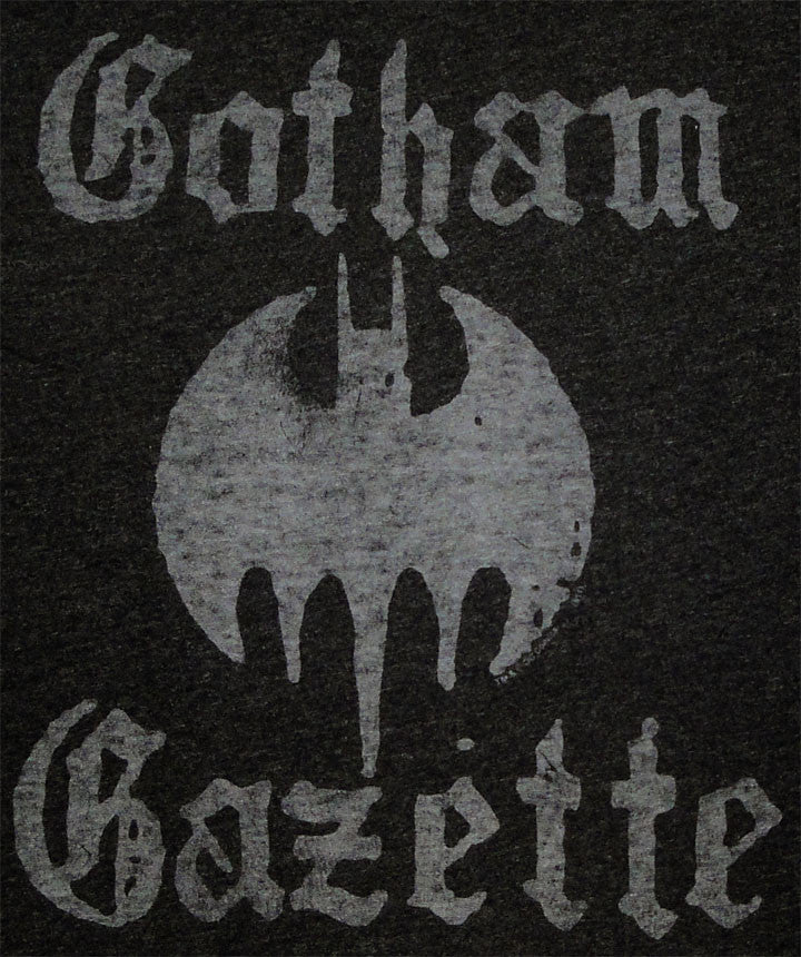 Batman Gotham Gazette T Shirt Sheer